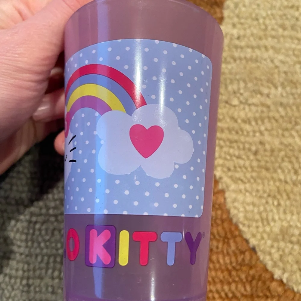 Hello Kitty Sanrio y2k 90’s Retro Zak Designs Small Plastic Drinking Cup